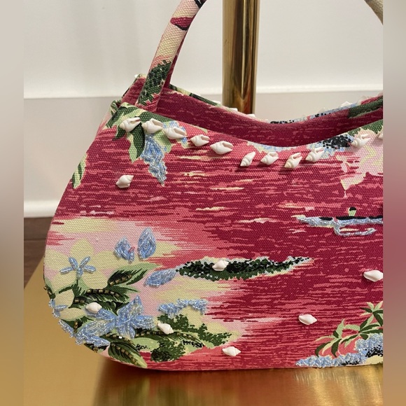 Timmy Woods Beverly Hills Rare Hawaiian Beach Seashell Hand bag - Picture 4 of 12